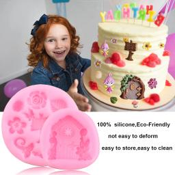 Fairy Garden-Home Silicone Mold, Porta, Janela, Fondant Molds, Ferramentas de Decoração do Bolo, Chocolate, Gumpaste, Doces, Resina Clay Molds - Image 6