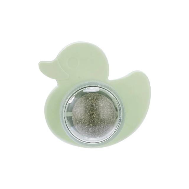 Bola Giratória de Catnip para Gatos - Acessório de Parede com Lanches e Frescor de Hortelã