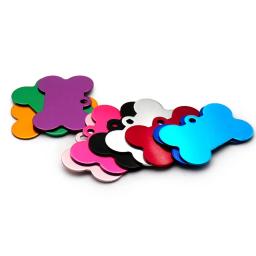 Clássico osso Dog ID Tag, personalizado Anti-Lost placa de identificação personalizada, Cat Collar Pet Pendant, colar de corrente, atacado, 20pcs - Image 2