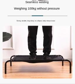 Cama dobrável elevada para cães, pés antiderrapantes, cama de viagem, cama de acampamento para cães pequenos, médios e grandes, suprimentos para interiores e exteriores - Image 3