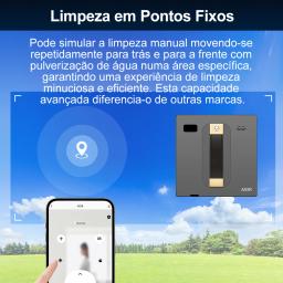 (Código promocional: HOT888)Robô Lavador de Janelas ABIR WD8, Pulverização de Água Dupla, Memória Inteligente, Sucção a Vácuo de Alta Potência, Sensor a Laser, Robô de Limpeza de Vidros Domésticos, Controle por APP - Image 5