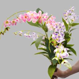Arranjo de flores para casamento, seda artificial drapejar jasmim, único ramo, paisagismo interior, arranjo de flores, fotografia, 39.37 ", 80-100cm, 80-100cm, 1 pc - Image 1