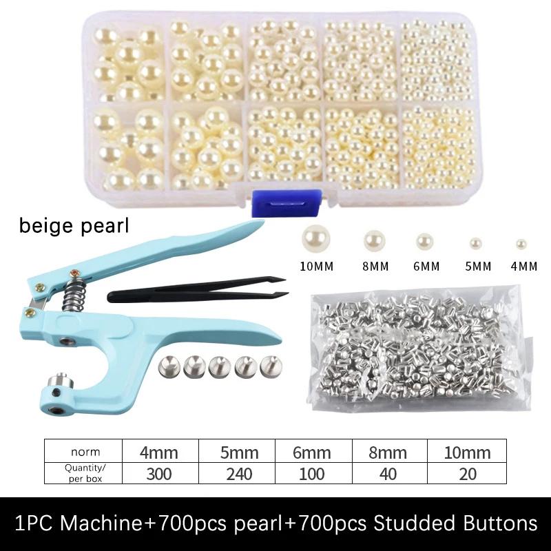 Resina Beads Pearl Setting Machine, Manual Press Machine para o vestuário, DIY Acessórios, Fixo, 5 tamanhos - Image 1