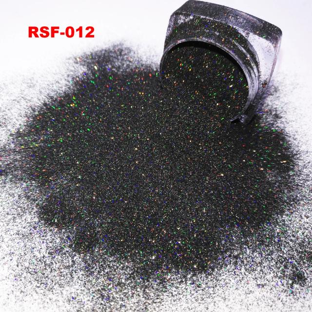 Pó Glitter Ultra Fino para Nail Art - 12 Cores Brilhantes e Holográficas, Resistente a Solventes, Ideal para Aerógrafo e Impressão Polonesa