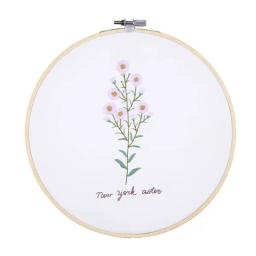 Kits de iniciação para bordados para iniciantes, padrões fáceis artesanais para adultos e crianças, jardim de flores de lavanda - Image 6