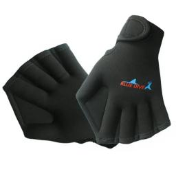 Luvas de natação Neoprene ajustável, metade do dedo Webbing, esportes aquáticos, remando, mergulho, mão de mergulho, 2024 - Image 3