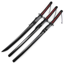 Bleach Anime Katana Espada, Kurosaki Ichigo, Lâmina de Madeira Preta, Zangetsu, Decorativo Cosplay Arma Adereços, Animação Popular, Alta Qualidade - Image 5
