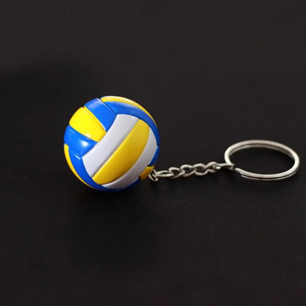 Titular presentes de vôlei para jogadores chaveiro criativo voleibol chaveiro esporte chaveiro saco do carro bola beisebol chaveiro - Image 1