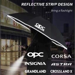 Guarda-chuva dobrável automática Proteção Solar, Acessórios Reflective Sunshade, Opel OPC LINHA, Astra, Corsa, Insignia, Grandland, Mokka - Image 1