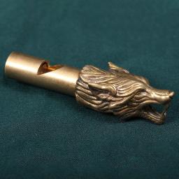 Apito de bronze coppery animais selvagens javali águia leão lobo árbitro ao ar livre assobios chaveiro pingentes decoração 12 zodiac decoração - Image 4
