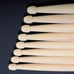 Baquetas de Madeira Maple para Iniciantes, Acessórios de Bateria Profissional, Instrumentos Musicais, 5A, 7A, 1 Par - Image 1