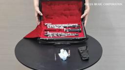 Acessórios completos do instrumento musical de oboé da parte alta com oboé reed profissional prata chapeado ébano oboé - Image 2