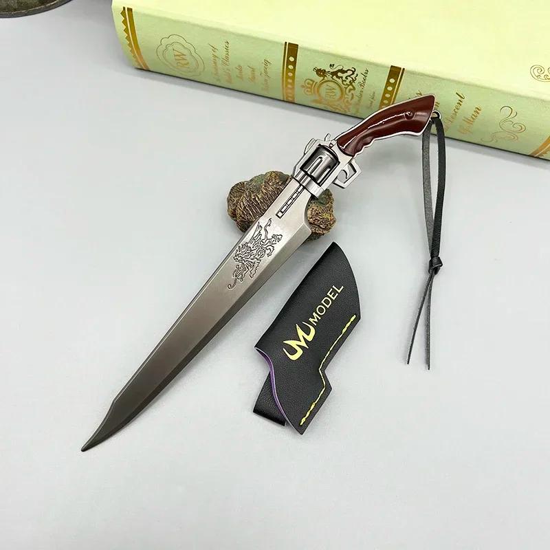 22cm Revolver Gunblade Squall Leonhart FF8 Metal Sword Weapon Modelo Final Home Ornament Fantasy VIII Game Periféricos Brinquedo Artesanato Dropshipping Atacado Venda Quente Presentes Nova Chegada Presente Frete Grátis - Image 1