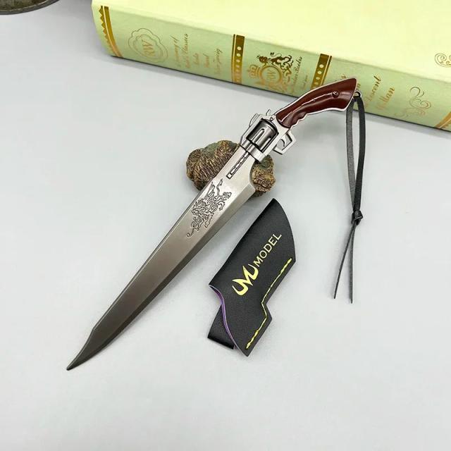Revolver Gunblade Squall Leonhart FF8 Metal Sword Weapon 22cm
