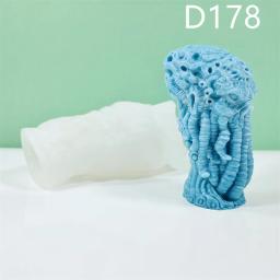 Silicone Polvo Esqueleto Vela Molde, Forma De Gesso, Arte De Escultura, Aromaterapia Gesso, Decoração De Casa, Presente Artesanal, D178-179 - Image 6