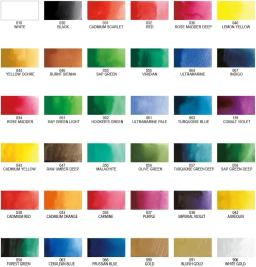 Kuretake-Conjunto Profissional de Tinta Aquarela para Artistas e Artesãos, Certificado AP, Mc20, 12, 36, 48, Fabricado no Japão - Image 4