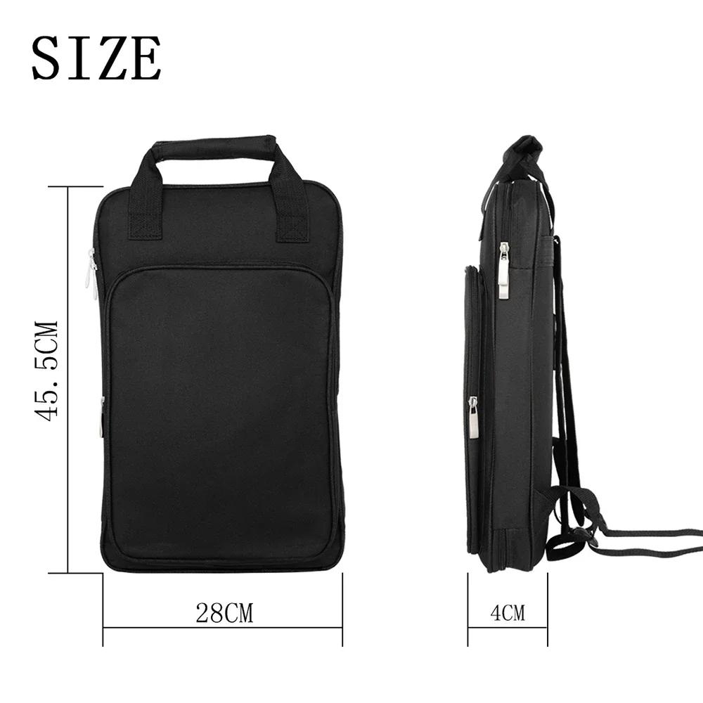 Bolsa para baqueta com alça, à prova d'água, pano oxford, acessórios para instrumentos de percussão, mochila grossa para baquetas de tambor - Image 1