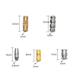 Cilindro Fixadores Fivelas Fechado Beading End Fecho, Parafuso Fecho para Fazer Jóias DIY, Pulseira e Colar Conector de Fornecimento, 20Pcs - Image 5