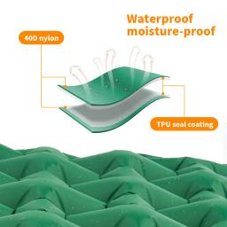 Naturehike Ultraleve colchão de ar inflável, Tapete de acampamento ao ar livre, Dormir Nylon Sleeping Pad - Image 4