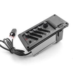 Profissional 4 Banda Guitarra Acústica Preamp, Amplificador Acessórios, EQ 7545R, Pickup, 6.5MM Saída - Image 3