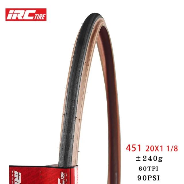 Pneu de Bicicleta Ultraleve 20 Polegadas AeroLite™ 60TPI Borda Marrom