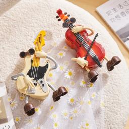 Instrumento Musical Kawaii para Decoração do Lar, Acessórios Nórdicos Decoração Do Quarto, Estatuetas Únicas Criativas, Presente De Aniversário - Image 4