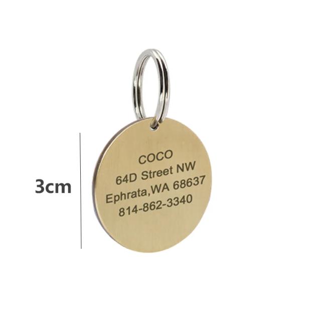 Etiqueta Personalizada Antiperda para Identificação de Cães e Gatos com Gravação Personalizada
