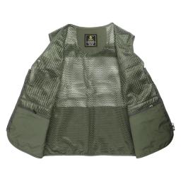 Colete de pesca respirável colete de malha de viagem de pesca com bolsos com zíper colete de trabalho de verão para atividades ao ar livre - Image 4