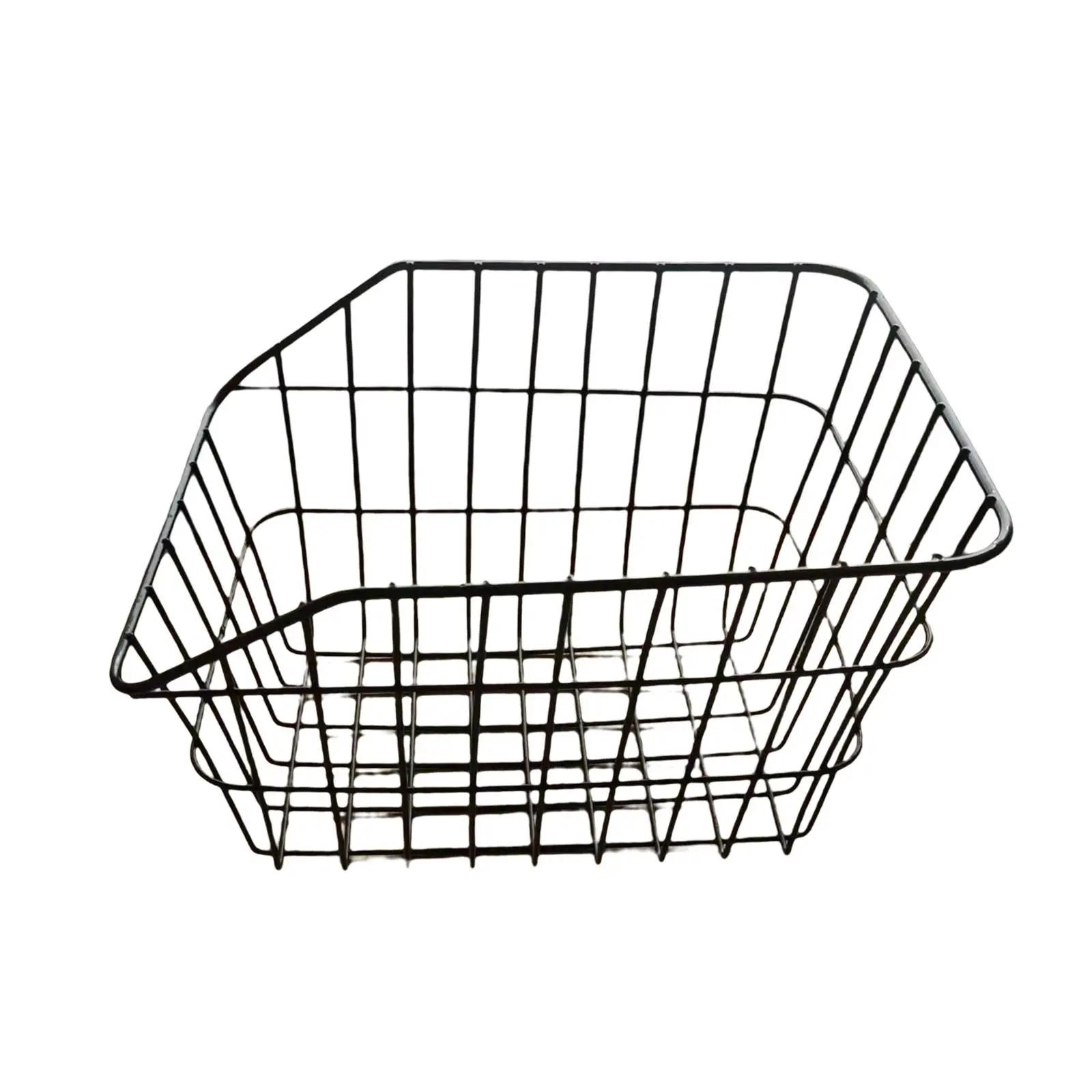 Bicicleta traseira cesta de carga rack traseiro cesta acessórios rack metal preto ciclismo rack para bicicletas cães viagem - Image 1