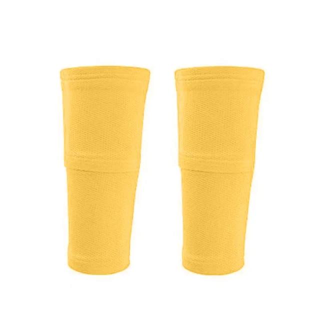 Protetor de Caneleira Adulto com Bolso para Futebol e Meias Adolescente - Escudos Profissionais e Mangas para Legging, 1 Par