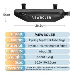 Newboler bolsa triangular para bicicleta, bolsa para tubo frontal de bicicleta, à prova d'água, bolsa para ciclismo, bateria, embalagem, acessórios - Image 2