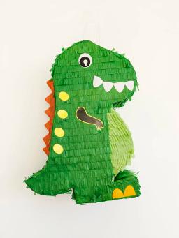 Dinosaur Pinata Bundle Perfeito para Festas de Aniversário, Tema Animal, PartiesDecorations,Gift, Blindfold and Stick, 1 Set per Box - Image 3