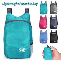 Leve saco packable dobrável ultraleve mochila ao ar livre à prova dwaterproof água caminhadas viagem mochila de armazenamento pacote pequeno - Image 1
