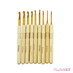Agulhas de tricô com cabo de bambu, agulhas de crochê de fio artesanal, gancho de crochê de madeira, ferramentas de tricô diy - Image 5