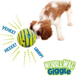 Wobble Wag Toy Para Animais De Estimação, Bola De Brilho, Brinquedo Interativo Do Cão, Sons Divertidos, Quando Rolados ou Abalados, Animais De Estimação Saber Melhor Como Visto Na TV - Image 4