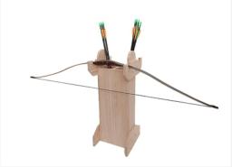 Recurva tradicional Composite Solid Wood Bow e Seta Stand, Floor-Standing Exposição Vertical, Archery Hall, Amusement Park S - Image 2