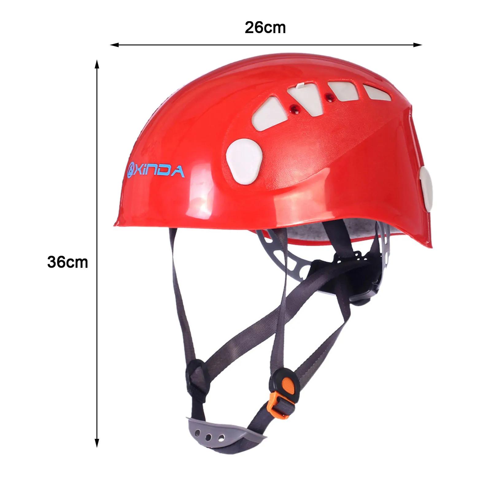 Capacete de Escalada para Adultos: Alta Resistência, Tamanho Ajustável e Protetor Respirável para Atividades ao Ar Livre e Trabalhos em Altura