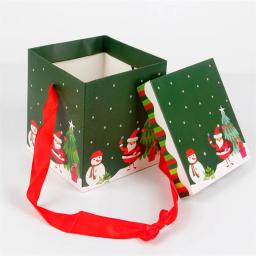 Caixas de Presente Dobráveis Personalizadas, Presente de Natal, Favor de Festa, Novo, Natal, Novo, 2022, 10, 15, 20 cm - Image 5