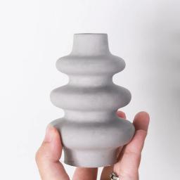 Molde De Vaso De Silicone De Tamanho Grande, DIY Nordic Flower Pot Artesanato Plantador De Concreto De Gesso, Moldes De Fundição De Argila, Decoração De Casa Suprimentos - Image 3