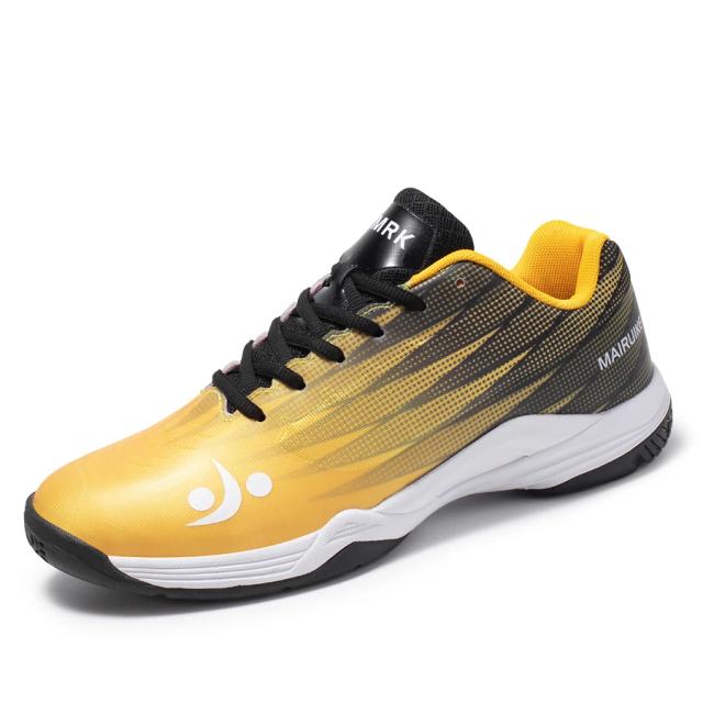 Tênis de Couro Antiderrapantes para Homens - Conforto e Qualidade para Badminton e Corrida, Tamanhos 39 a 45