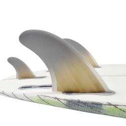 Tri Fins UPSURF FCSII-Thruster Surfboard Fins, Double Tabs, 2 Surf Fin, Quilhas de Alto Desempenho, Bambu 3 Fins para Skate - Image 1