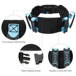 Cinto de marcha ajustável com alças, Senior Transfer Lifting Belt para Idosos, Enfermagem Segurança Assistência do Paciente, Fisioterapia - Image 3