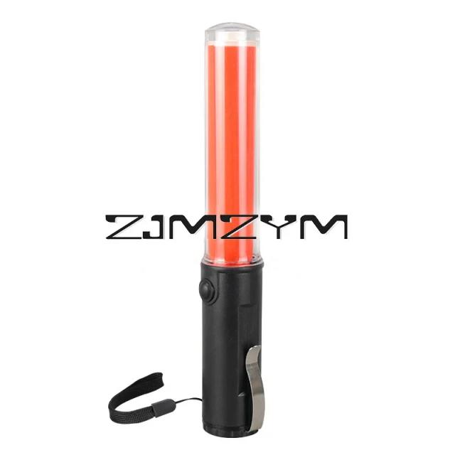 Varinha de Luz LED para Sinalização de Tráfego com 3 Modos de Piscar e Design com Clip Lateral - 26cm
