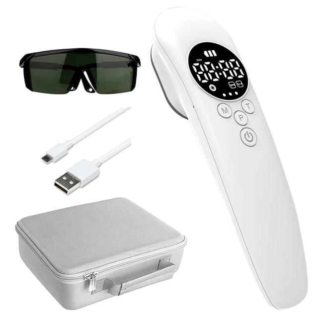 Equipamento Avançado de Fisioterapia a Laser Frio de 3*808nm e 14*650nm para Relaxamento Muscular e Massagem nas Costas e Pescoço
