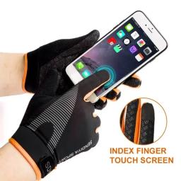 Anti-Slip Touch Screen Luvas de ciclismo para homens e mulheres, luvas esportivas, à prova de choque, dedo cheio, respirável, montanha, estrada - Image 3
