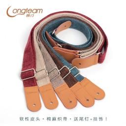 Correias ajustáveis de guitarra de algodão puro, correia de guitarra, cintos multicoloridos para baixo, acessórios para guitarra elétrica acústica - Image 3