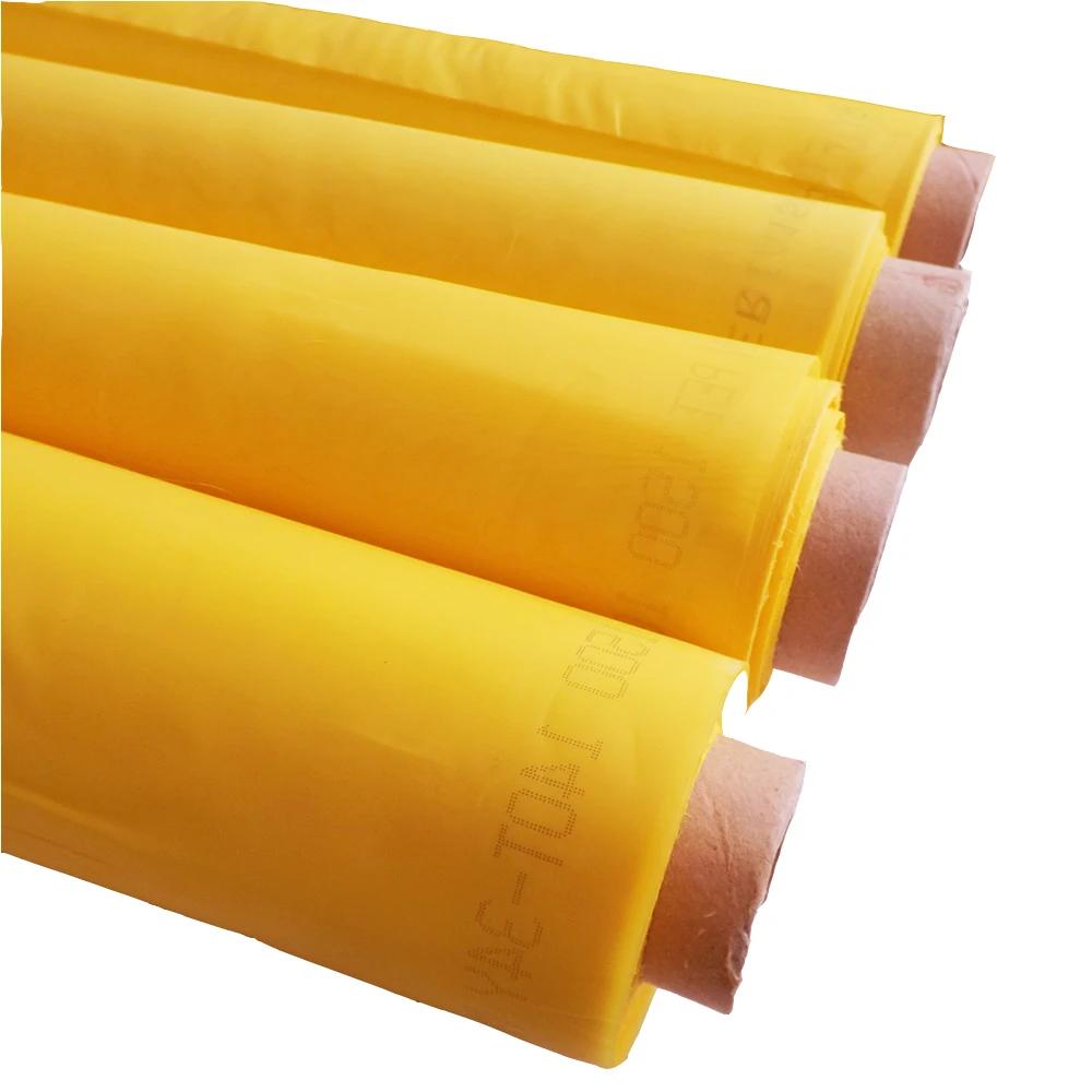 Tela De Impressão De Tela De Seda De Poliéster, Tecido De Telas Amarelas, 120T, 300Mesh, 34um - Image 1