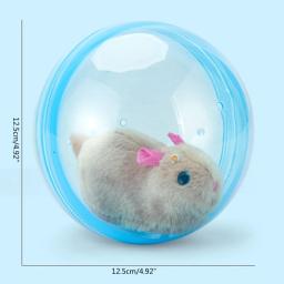 brinquedo eletrônico bolas rolantes para animais estimação, hamster simulado, brinquedo automático para gato - Image 6