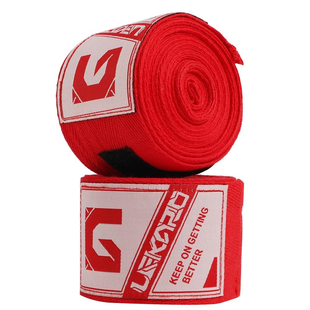 Lekaro-faixa de algodão stretch para boxer, bandagem de pulso para sanda, muay thai, boxer, treinamento de luta, relógio esportivo, 2 rolos, 4m - Image 1
