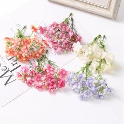 Flores Artificiais De Seda Cabeça, Decoração De Casa, Festa De Natal, Decoração De Casamento, DIY Vaso, Wreath Bouquet, Acessórios De Presente, 10Pcs - Image 3